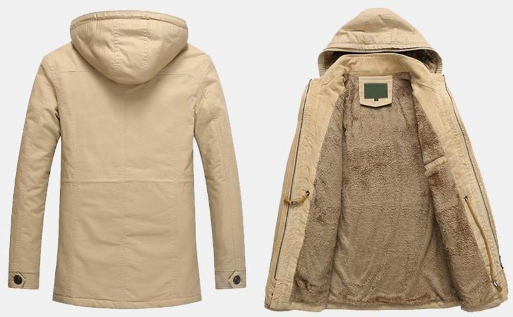 Men's hooded coat