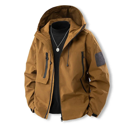 Woman Men Hooded Casual Military Outdoor Utility Jacket Fashion
