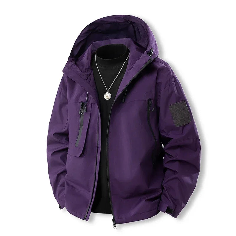 Woman Men Hooded Casual Military Outdoor Utility Jacket Fashion