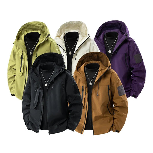 Woman Men Hooded Casual Military Outdoor Utility Jacket Fashion
