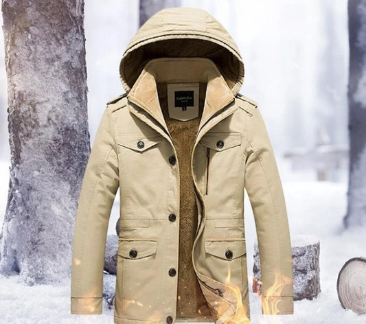 Men's hooded coat
