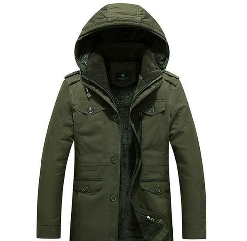 Men's hooded coat